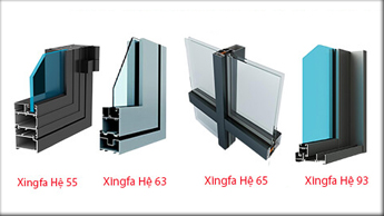 Tìm hiểu 3 hệ nhôm Xingfa phổ biến nhất hiện nay: hệ 55, 63, 93 và ứng dụng của từng hệ