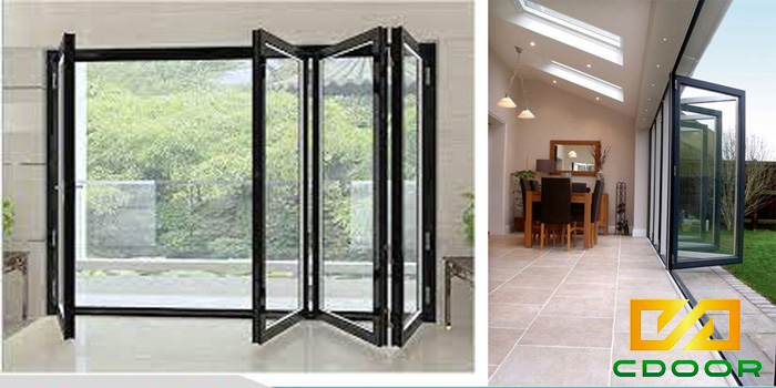Mẫu cửa xếp gấp nhôm Xingfa hệ 63