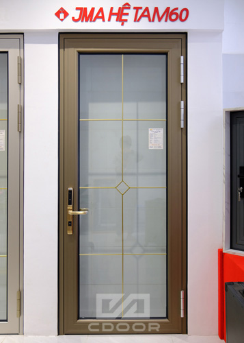 Mẫu cửa nhôm JMA hệ TAM60 tại showroom CDoor