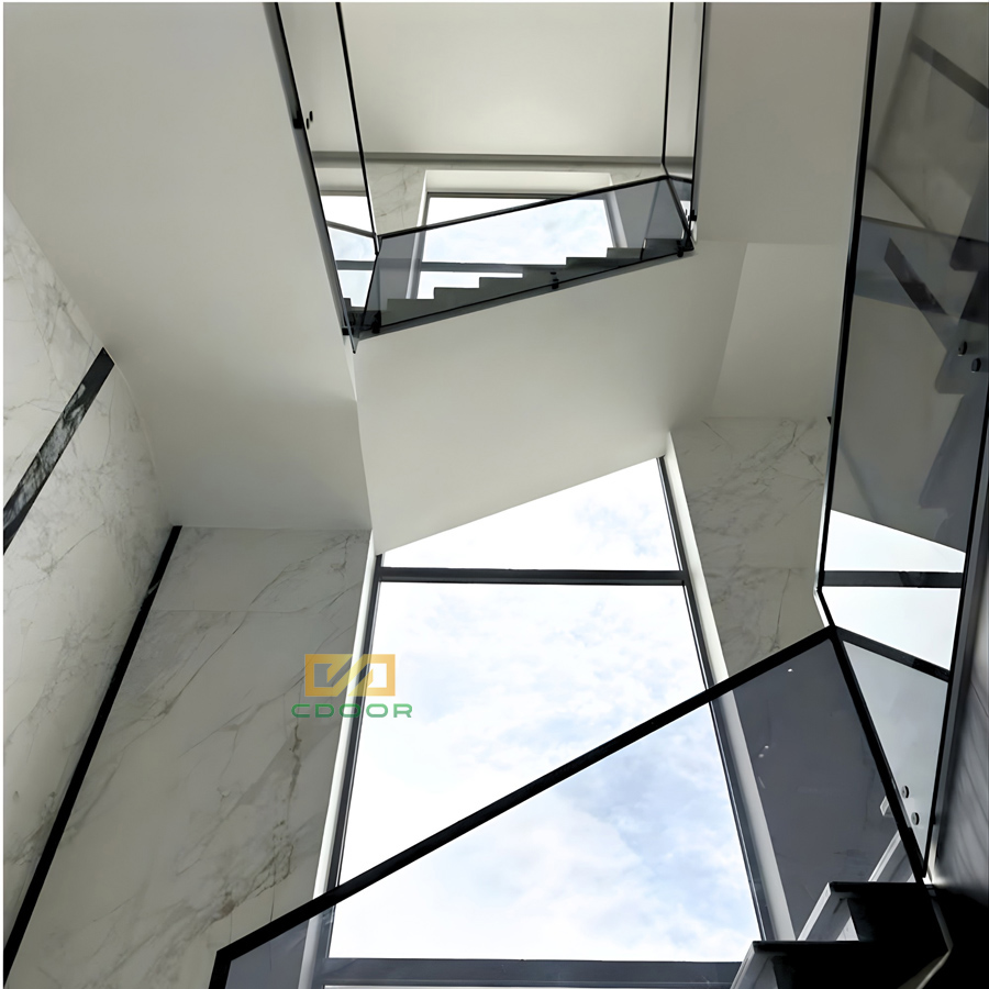 Lan can cầu thang vô cực nhôm Maxpro