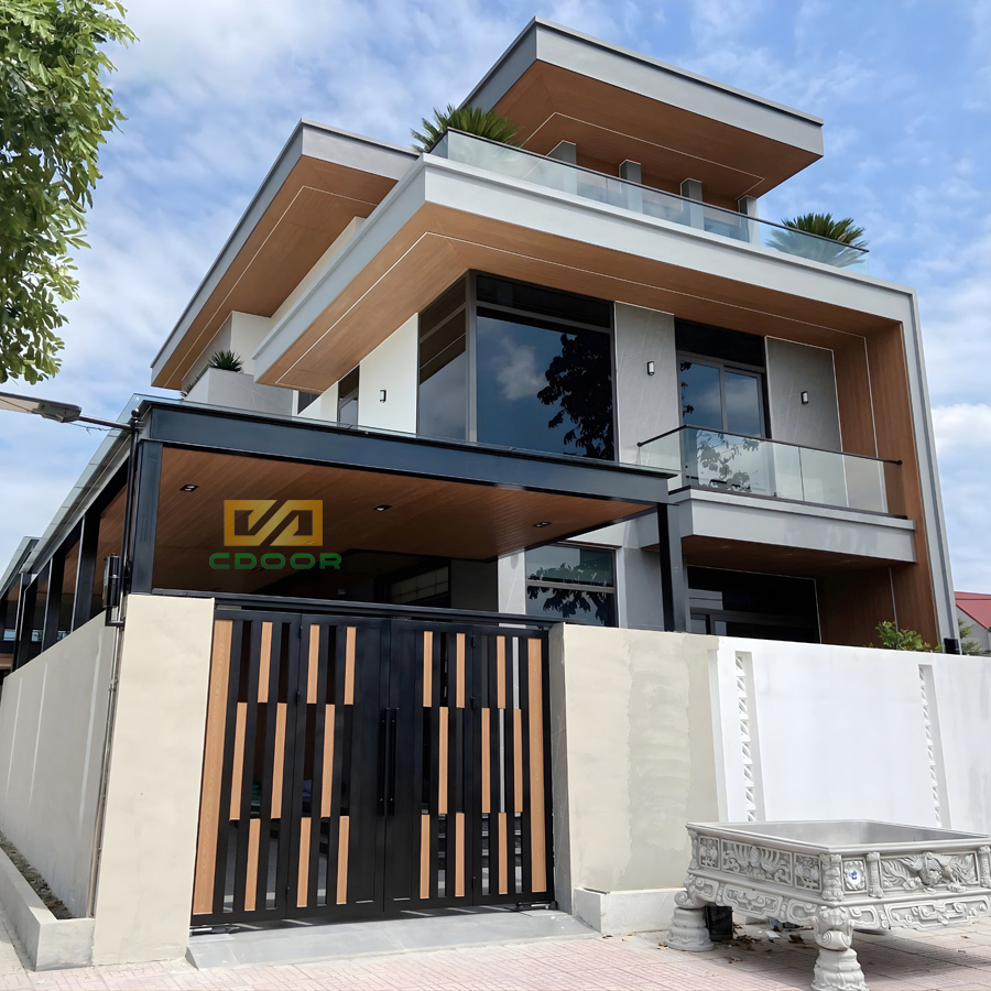 Công trình biệt thự hiện đại sử dụng toàn bộ nhôm Maxpro