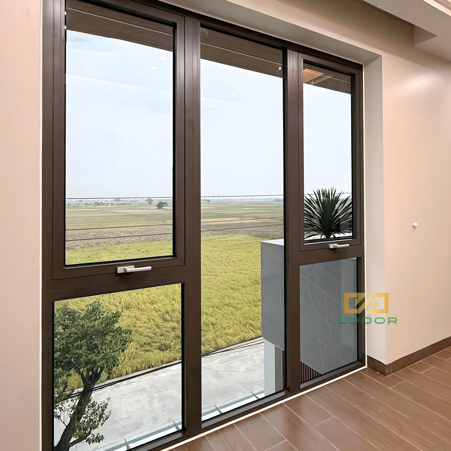 Cửa sổ mở hất kèm vách kính Maxpro