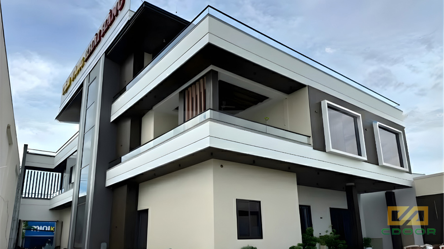 Công trình tiệm vàng Khải Hằng sử dụng toàn bộ hệ nhôm Maxpro