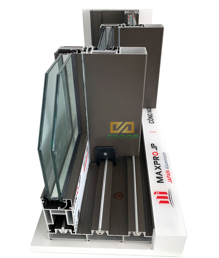 Mẫu góc cửa nhôm Maxpro hệ 115